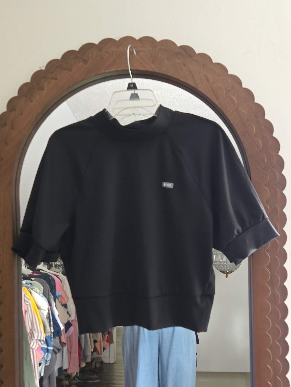 Figs Formx Ora Slim Mock Neck Scrub Top